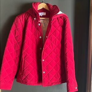 Calvin Klein Vibrant Red Quilted Jacket